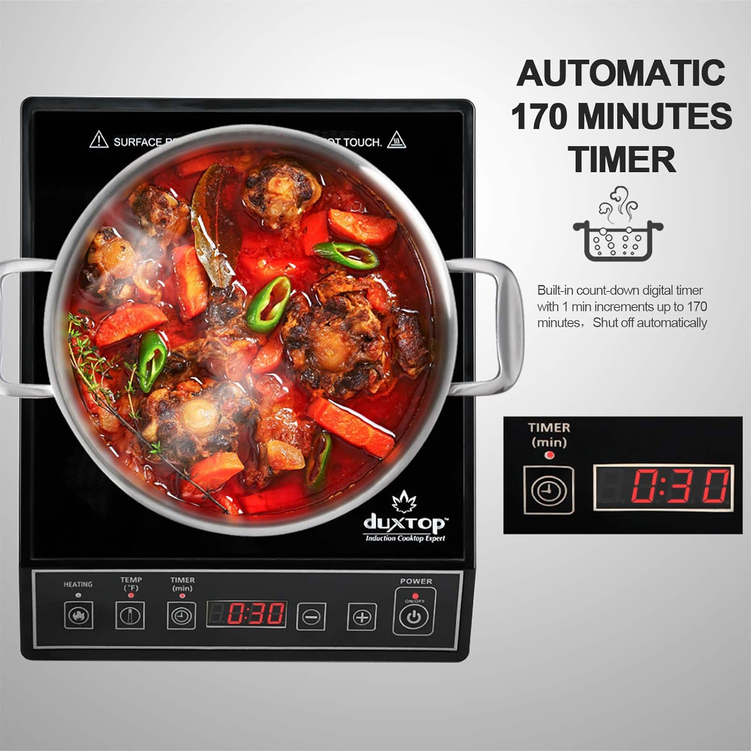 Duxtop 9100MC Portable Induction Cooktop - Thumbnail 5